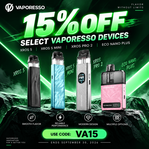 Save 15% on Vaporesso