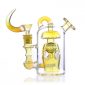 On Point Glass - 6" Crescent Moon Matrix Perc Water Pipe