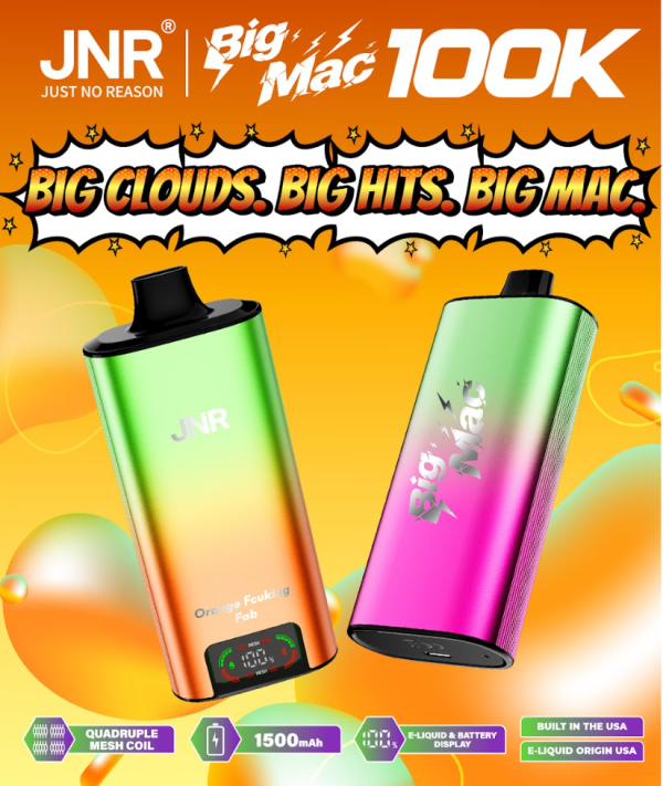 JNR Big Mac 100K Disposable Vape 5% JNR Big Mac 100K Disposable Vape 5%