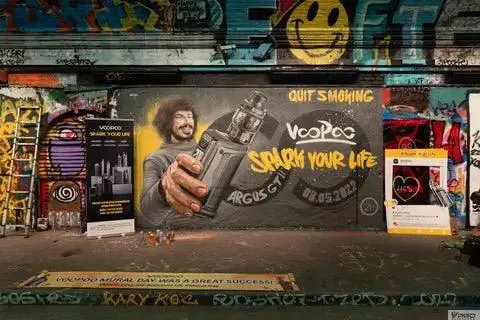 VOOPOO Creates the World’s Biggest Vape Graffiti with Famous Graffiti Artist