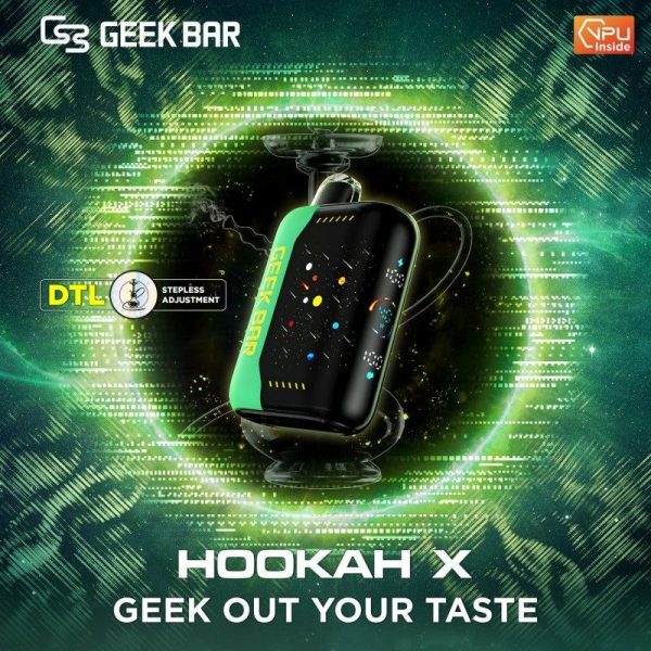 Geek Bar Hookah X Disposable Vape 6mg / 0.6% Geek Bar Hookah X Disposable Vape 6mg / 0.6%