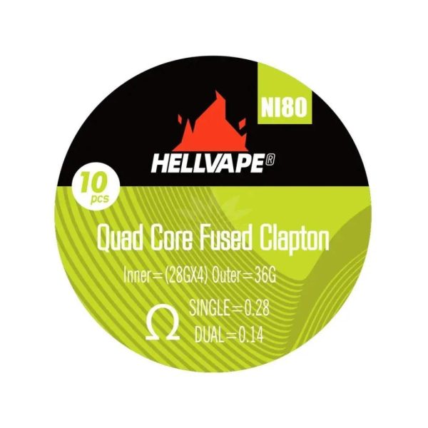 Ni80 Quad Core Fused Clapton 0.28Ω Ni80 Quad Core Fused Clapton 0.28Ω