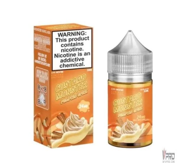 Pumpkin Spice - Custard Monster Synthetic Salt 30mL Pumpkin Spice - Custard Monster Synthetic Salt 30mL