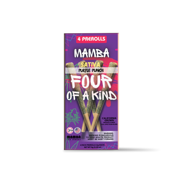Mamba Four of a Kind Full Spectrum Blend 2GM Pre Rolls 4pk