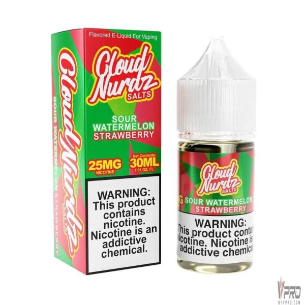 Sour Watermelon Strawberry - Cloud Nurdz Salts 30mL Sour Watermelon Strawberry - Cloud Nurdz Salts 30mL