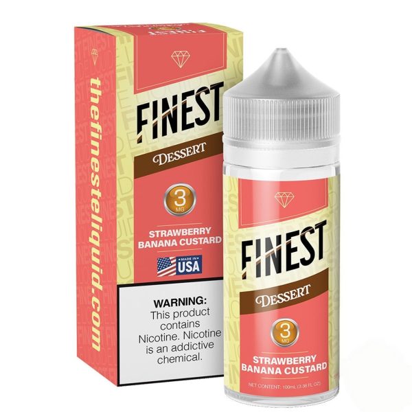 Strawberry Banana Custard - Dessert - Finest 100mL Strawberry Banana Custard - Dessert - Finest 100mL
