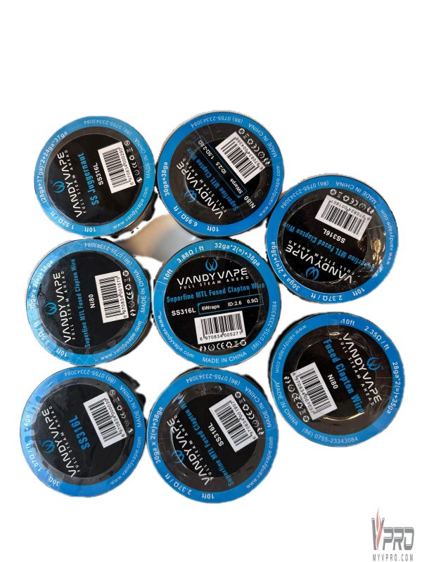 Superfine MTL Fused Clapton Wire NI80 - 30GA*2 (=) +38GA - 3.5ohm - 10ft Superfine MTL Fused Clapton Wire NI80 - 30GA*2 (=) +38GA - 3.5ohm - 10ft