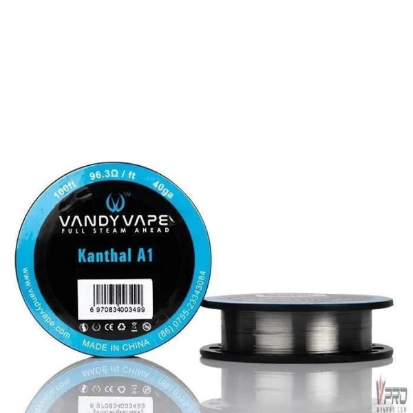 Kanthal A1 - 40GA - 96.3ohm - 100ft Kanthal A1 - 40GA - 96.3ohm - 100ft