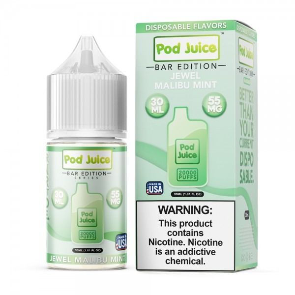 Jewel Malibu Mint - Pod Juice PJ5000 Synthetic Salt 30mL Jewel Malibu Mint - Pod Juice PJ5000 Synthetic Salt 30mL