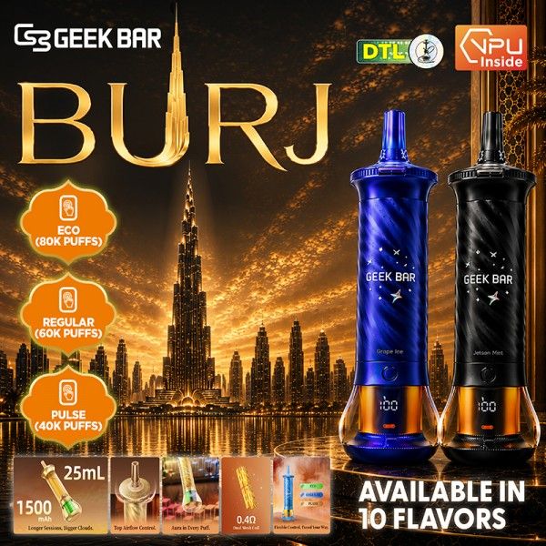Geek Bar Burj 80K Disposable Vape 5% Geek Bar Burj 80K Disposable Vape 5%