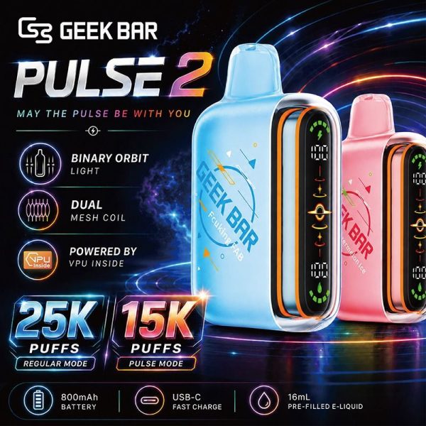 Geek Bar Pulse 2 25K Disposable Vape 5%
