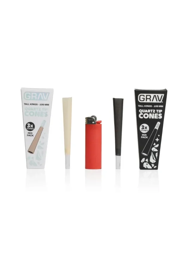 GRAV Tall Kings Quartz Tip Cones GRAV Tall Kings Quartz Tip Cones