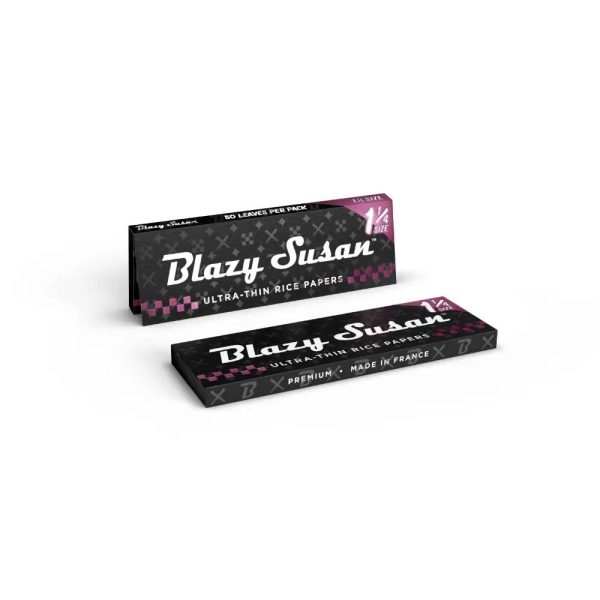 Blazy Susan Ultra Thin Rice Rolling Papers, 1/4 Size, Pack of 50