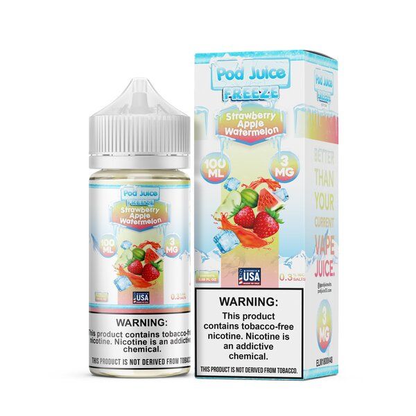 Strawberry Apple Watermelon Freeze - POD Juice 100mL Strawberry Apple Watermelon Freeze - POD Juice 100mL