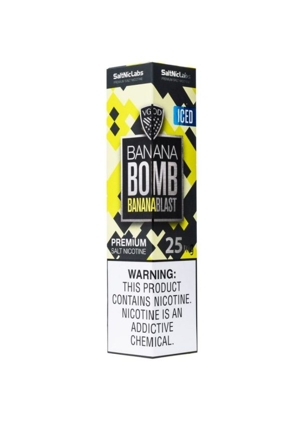ICED Banana Bomb - VGod SaltNic 30mL ICED Banana Bomb - VGod SaltNic 30mL